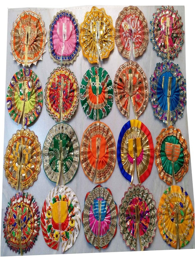 VARNI CREATION Silk God Poshak (Multicolour, 6 Inch) - Image 4